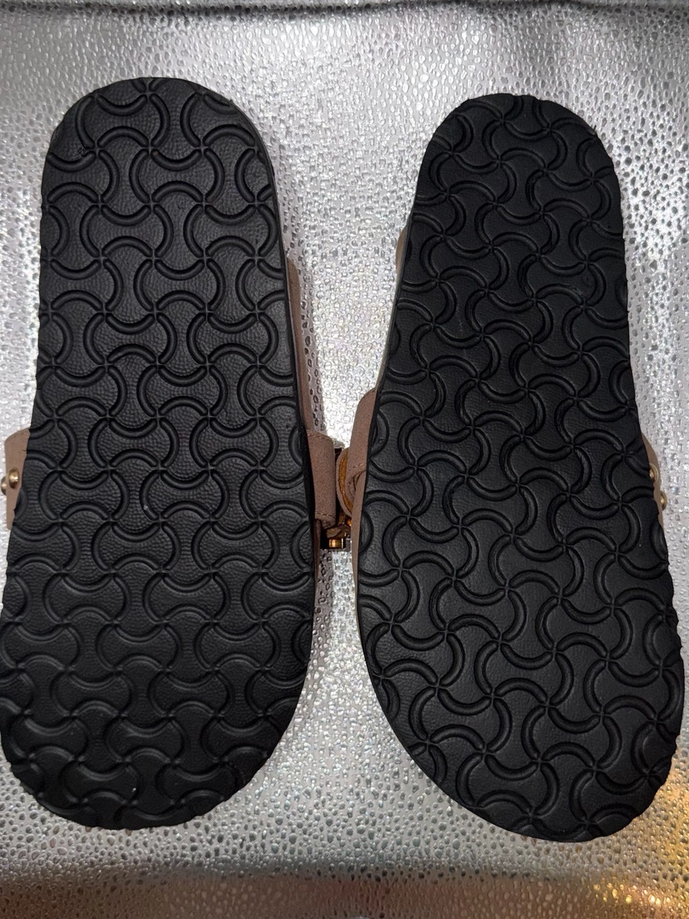 French Connection Taupe Suede Buckle Slide Mules - Picture 2 of 5